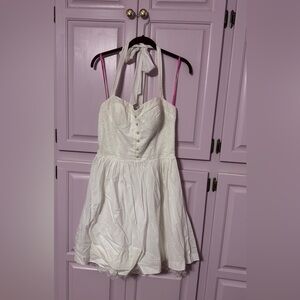 Betsey Johnson White Lace Midi Dress